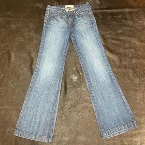 PAPER DENIM & CLOTH “Jayne medium rise wide leg jeans” Y2K Vintage size 27 EUC